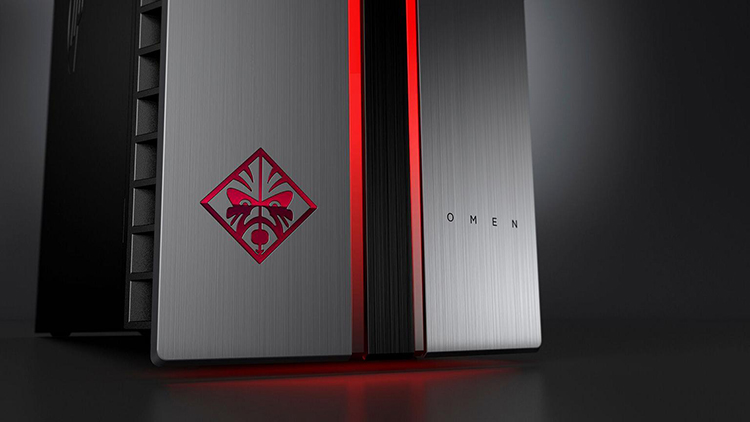 OMEN by HP Desktop PC with Dragon Red LED_logo detail